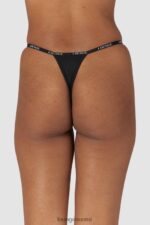Lounge sileät klassiset stringit musta alusvaatteet naiset D46R26558 - Image 5
