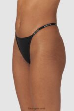 Lounge sileät klassiset stringit musta alusvaatteet naiset D46R26558 - Image 6