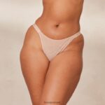 Lounge sileät verkkohousut taupe alusvaatteet naiset D46R26518