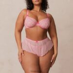 Lounge thea intiimi setti karamelli pinkki alusvaatteet naiset D46R26267