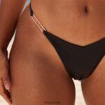 Lounge tunnusomaiset bikinit musta uimapuvut naiset D46R261015 - Image 12
