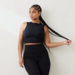 Lounge välttämätön tanktop musta vaatteet naiset D46R26829