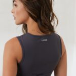 Lounge välttämätön tanktop savustettu sininen vaatteet naiset D46R26825 - Image 3