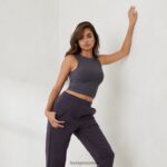 Lounge välttämätön tanktop savustettu sininen vaatteet naiset D46R26825 - Image 6
