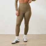 Lounge välttämättömät leggingsit oliivi vaatteet naiset D46R26894 - Image 3