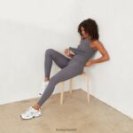 Lounge välttämättömät leggingsit puuhiili vaatteet naiset D46R26896 - Image 9