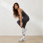 Lounge välttämättömät leggingsit savustettu sininen vaatteet naiset D46R26897