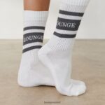 Lounge välttämättömät sukat (kaksi pakkausta) puuhiili vaatteet naiset D46R26944 - Image 3