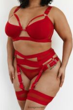 Lounge venus intiimi setti punainen alusvaatteet naiset D46R26620 - Image 11