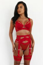 Lounge venus intiimi setti punainen alusvaatteet naiset D46R26620