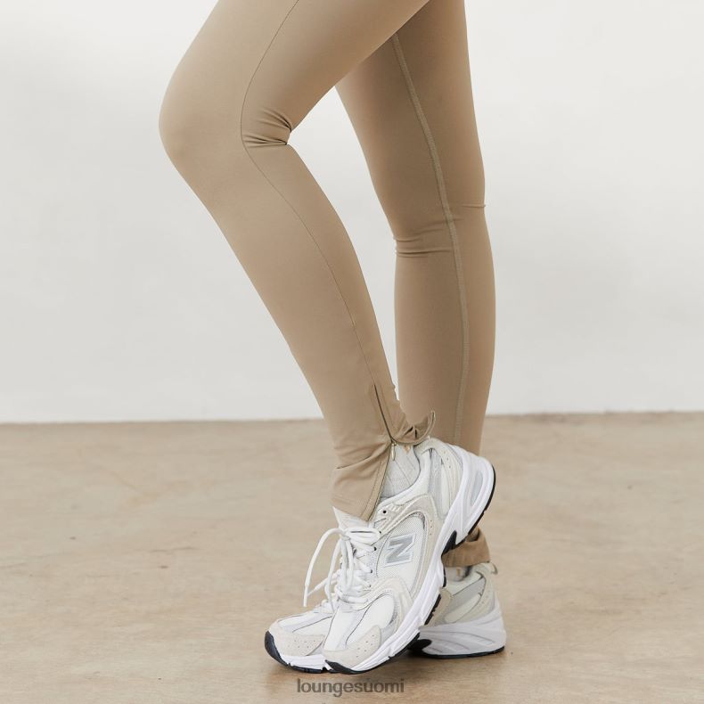 Lounge vetoketjulliset nilkka leggingsit x jess hunt kellanruskea vaatteet naiset D46R26815 - Image 3