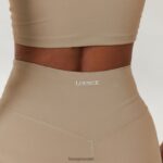 Lounge vetoketjulliset nilkka leggingsit x jess hunt kellanruskea vaatteet naiset D46R26815 - Image 5