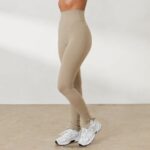 Lounge vetoketjulliset nilkka leggingsit x jess hunt kellanruskea vaatteet naiset D46R26815 - Image 6