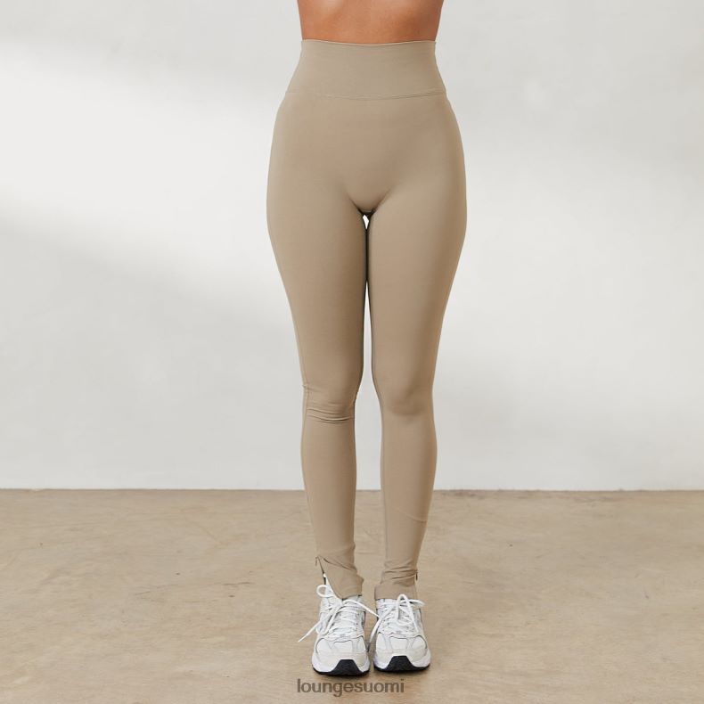 Lounge vetoketjulliset nilkka leggingsit x jess hunt kellanruskea vaatteet naiset D46R26815 - Image 1