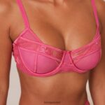 Lounge whitney intiimi setti kuuma pinkki alusvaatteet naiset D46R26612 - Image 8