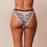 Lounge ylelliset alushousut musta alusvaatteet naiset D46R26655