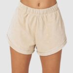 Lounge ylelliset kohokuvioidut pyjamashortsit minkki vaatteet naiset D46R26952