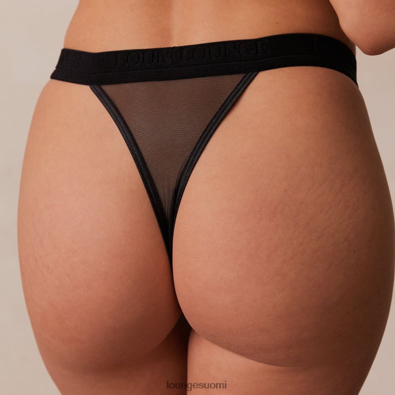 Lounge mesh remmi musta alusvaatteet naiset D46R26402