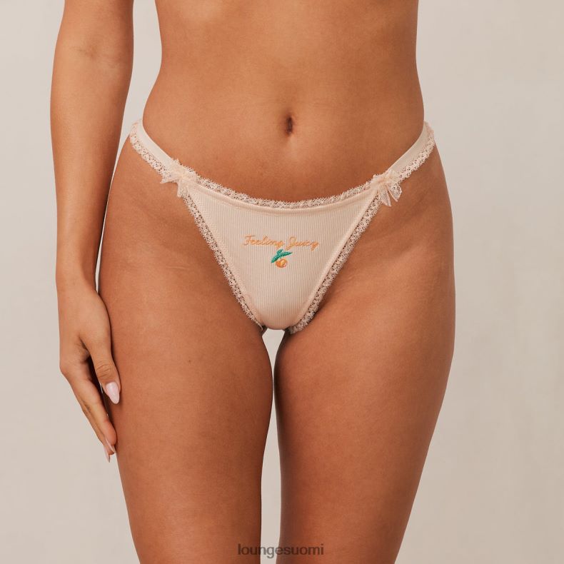 Lounge hedelmäinen "tunne mehukas" g-string persikka alusvaatteet naiset D46R26535