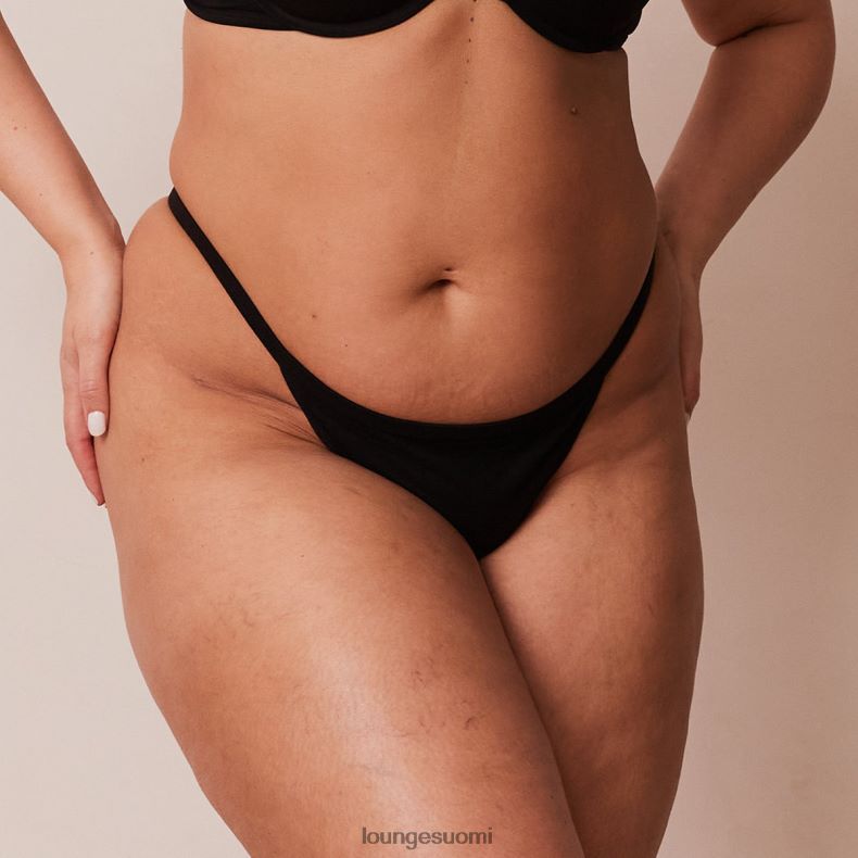 Lounge muotoiltu g-string musta alusvaatteet naiset D46R26569