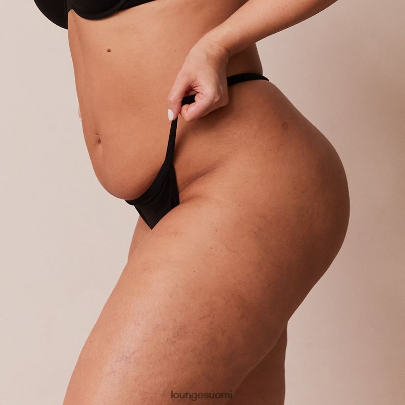 Lounge muotoiltu g-string musta alusvaatteet naiset D46R26569