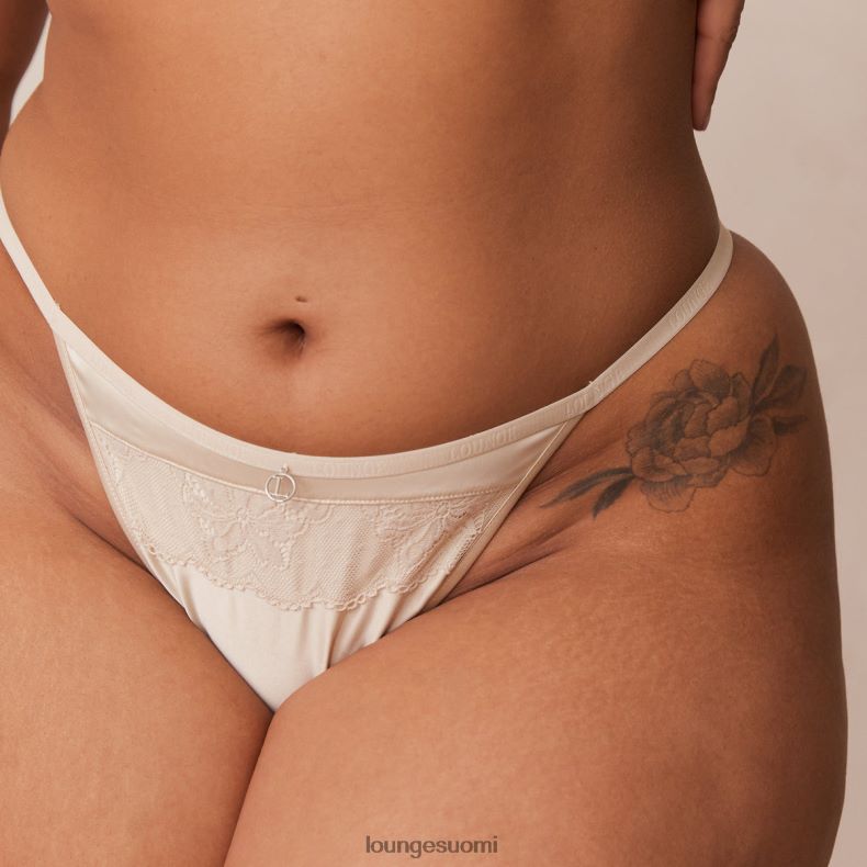Lounge pehmeät satiiniset alushousut latte alusvaatteet naiset D46R26490