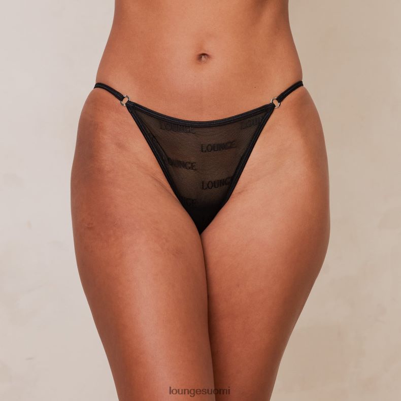 Lounge rohkeat verkkohousut musta alusvaatteet naiset D46R26767