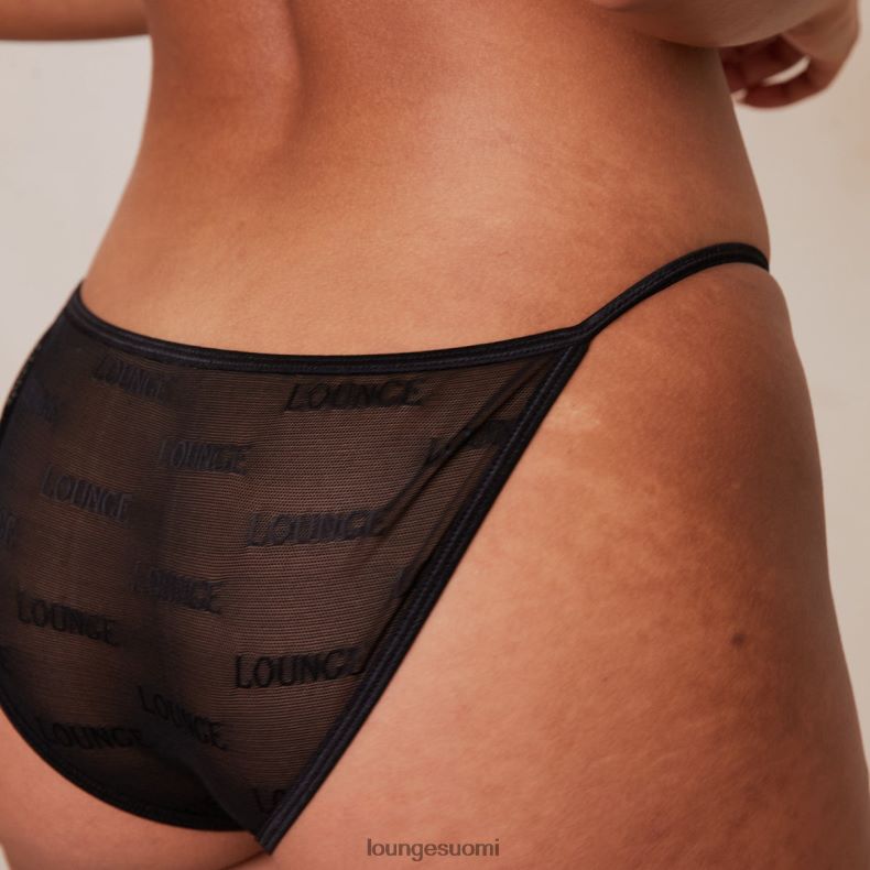 Lounge rohkeat verkkohousut musta alusvaatteet naiset D46R26767