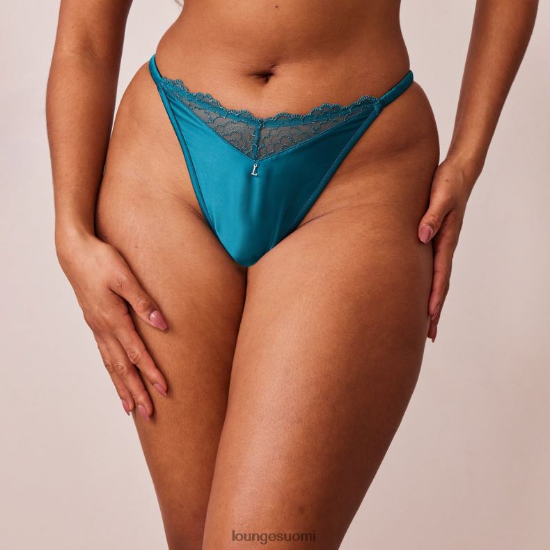 Lounge tikattu pitsi G-string turkoosi alusvaatteet naiset D46R26494