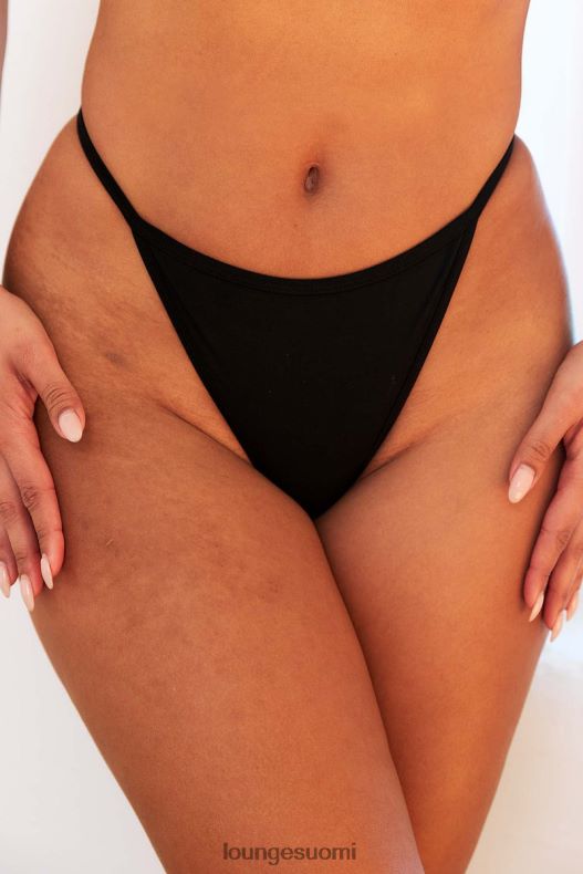 Lounge ylellinen g-string musta alusvaatteet naiset D46R26591