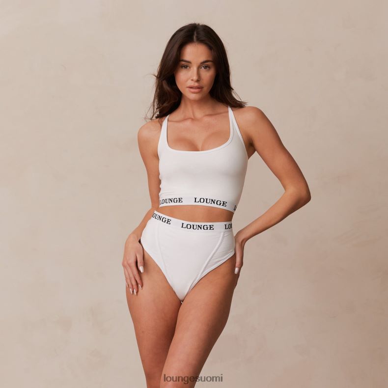 Lounge bambusta valmistettu perusranneke & stringit/housut valkoinen alusvaatteet naiset D46R26221