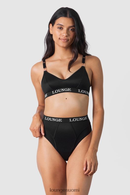 Lounge nurture imetysrintaliivit & stringit/housutsetti musta alusvaatteet naiset D46R26225