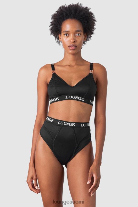 Lounge nurture imetysrintaliivit & stringit/housutsetti musta alusvaatteet naiset D46R26225