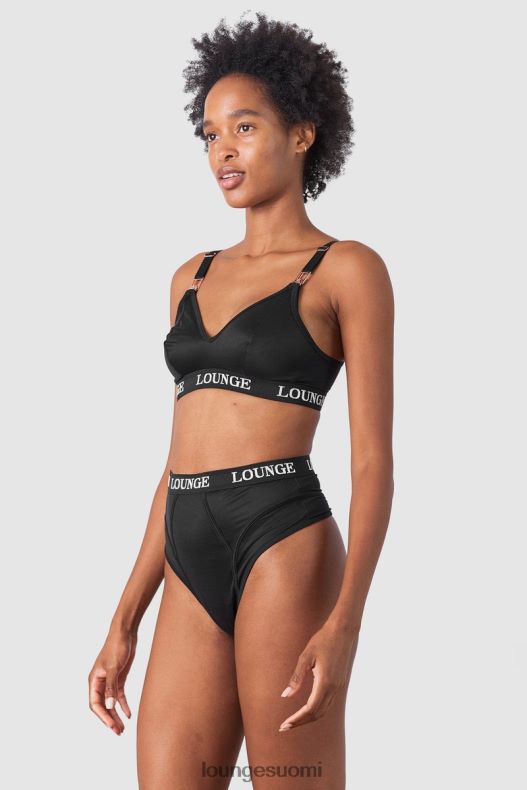 Lounge nurture imetysrintaliivit & stringit/housutsetti musta alusvaatteet naiset D46R26225