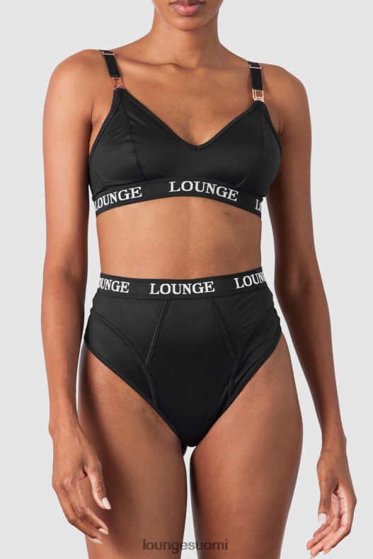 Lounge nurture imetysrintaliivit & stringit/housutsetti musta alusvaatteet naiset D46R26225