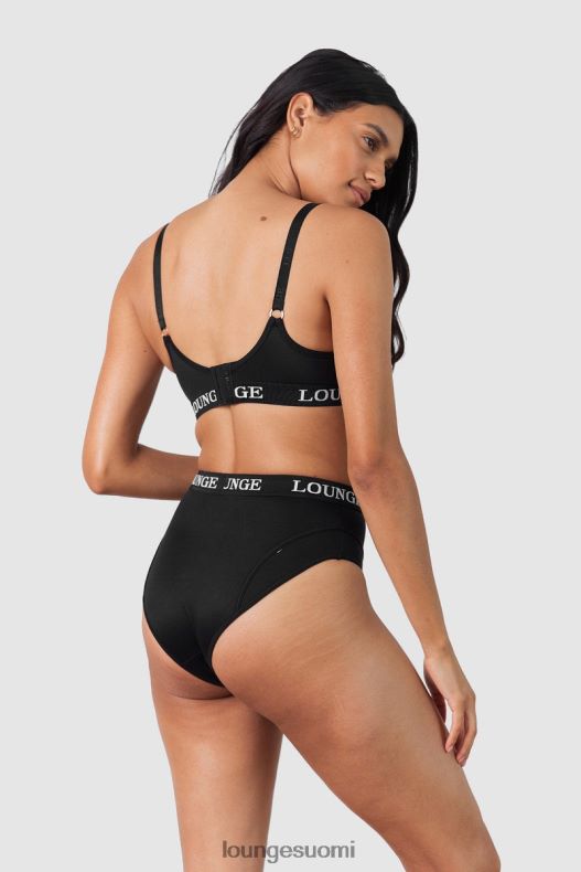 Lounge nurture imetysrintaliivit & stringit/housutsetti musta alusvaatteet naiset D46R26225