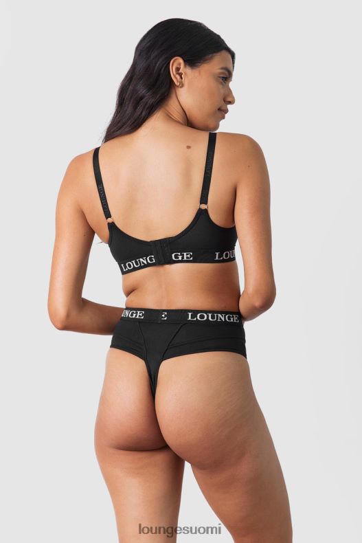 Lounge nurture imetysrintaliivit & stringit/housutsetti musta alusvaatteet naiset D46R26225