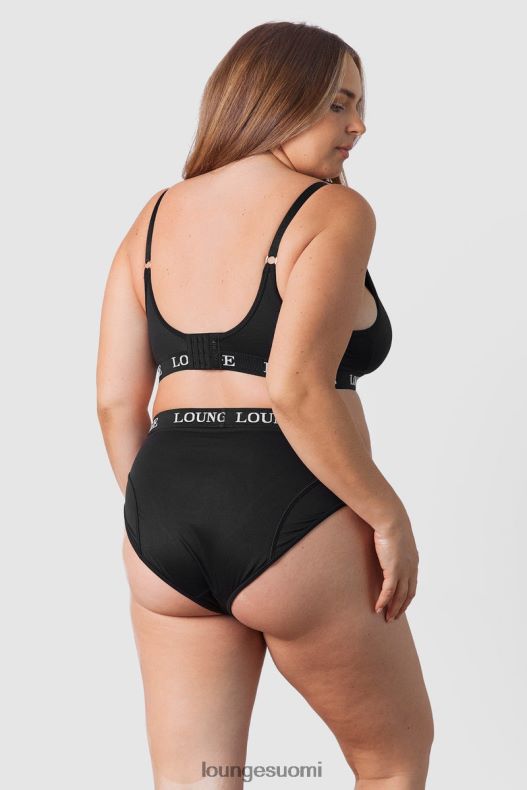 Lounge nurture imetysrintaliivit & stringit/housutsetti musta alusvaatteet naiset D46R26225