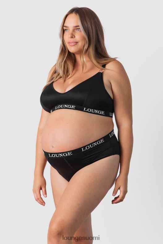 Lounge nurture imetysrintaliivit & stringit/housutsetti musta alusvaatteet naiset D46R26225
