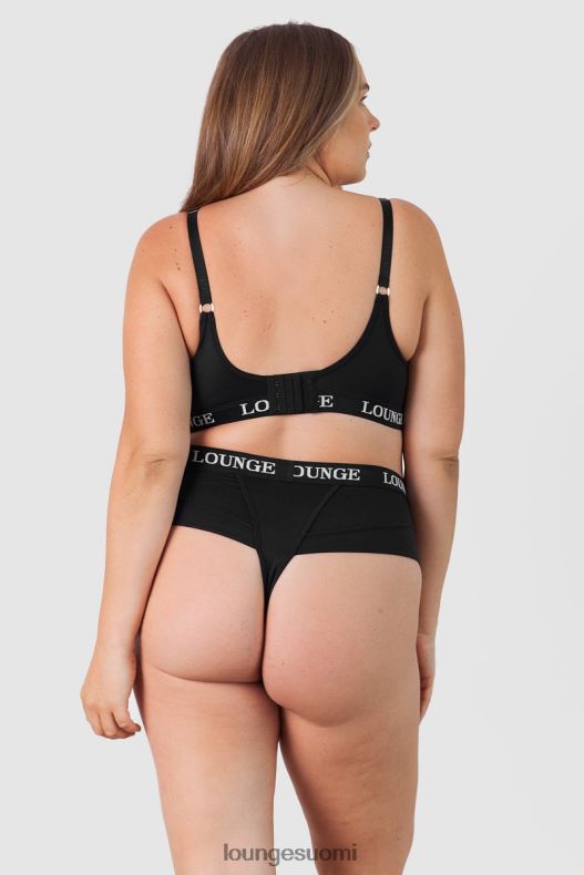 Lounge nurture imetysrintaliivit & stringit/housutsetti musta alusvaatteet naiset D46R26225
