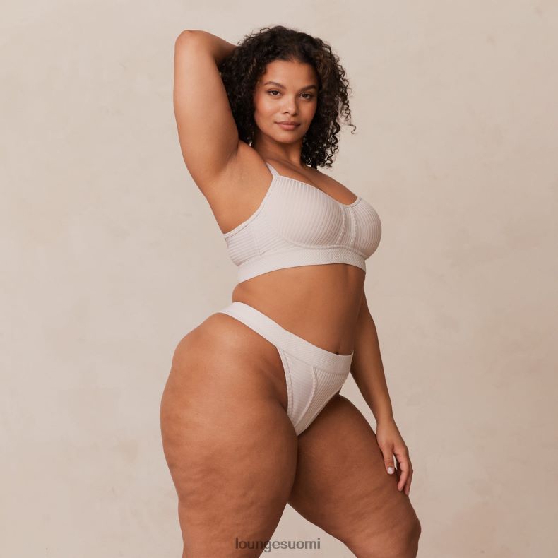 Lounge paljaat rintaliivit & stringit kerma alusvaatteet naiset D46R26178
