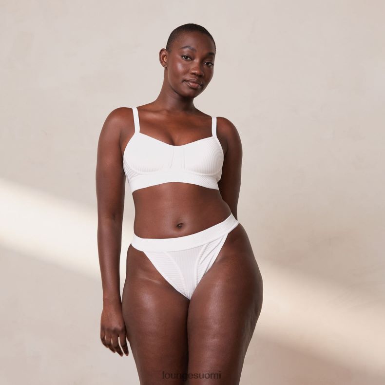 Lounge paljaat rintaliivit & stringit valkoinen alusvaatteet naiset D46R26176