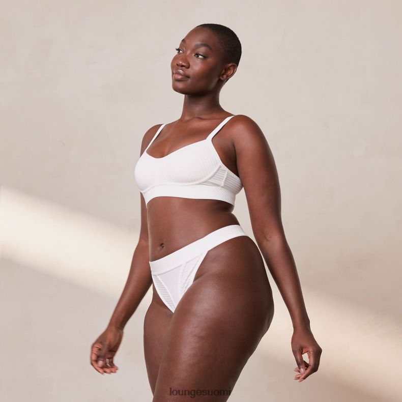 Lounge paljaat rintaliivit & stringit valkoinen alusvaatteet naiset D46R26176