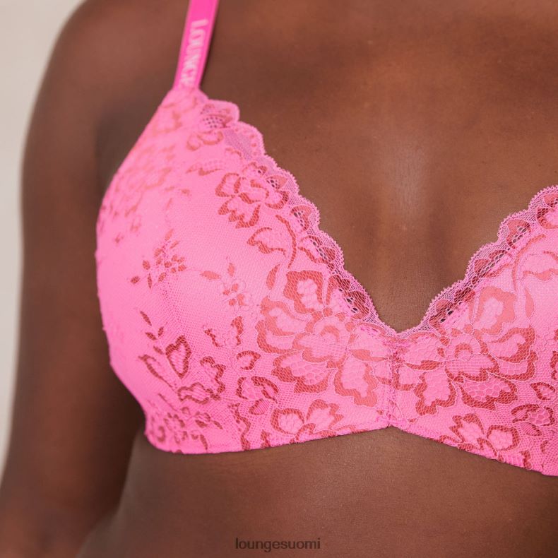 Lounge pitsiset taikarintaliivit & stringit kuuma pinkki alusvaatteet naiset D46R26215