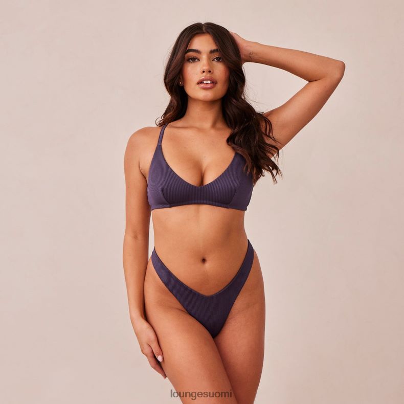 Lounge resorikolmiorintaliivit & stringit/housutsetti hiilen sininen alusvaatteet naiset D46R26235