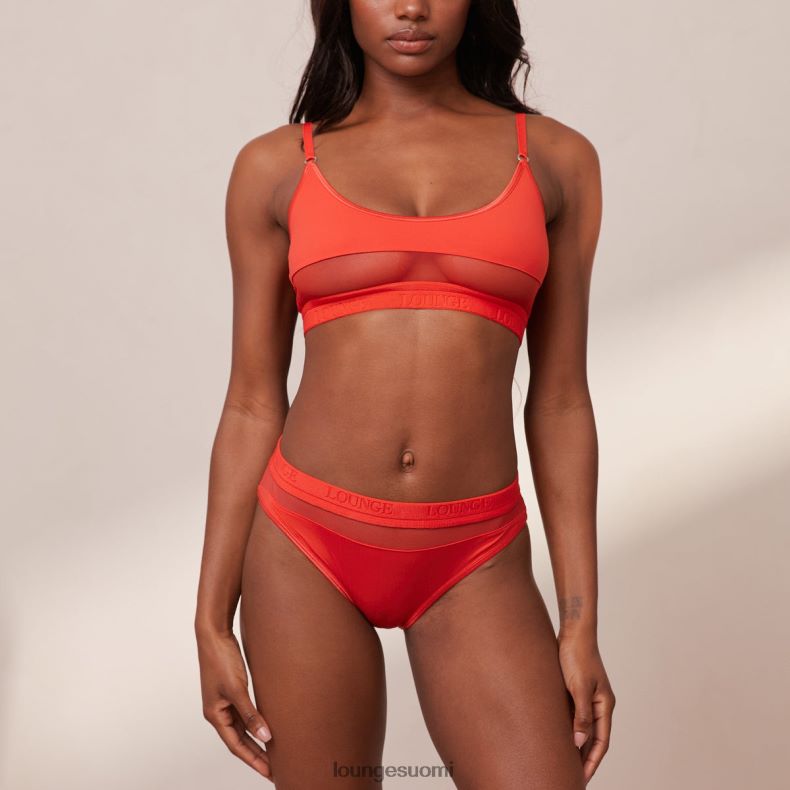 Lounge verkkorintaliivit & stringit/housut punainen alusvaatteet naiset D46R26197