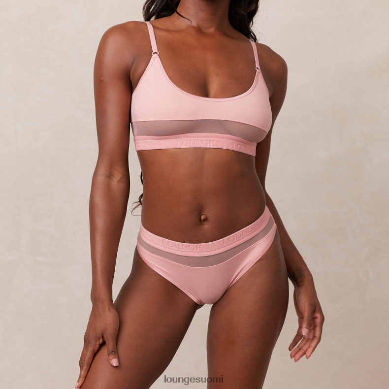 Lounge verkkorintaliivit & stringit/housut vaaleanpunainen alusvaatteet naiset D46R26184