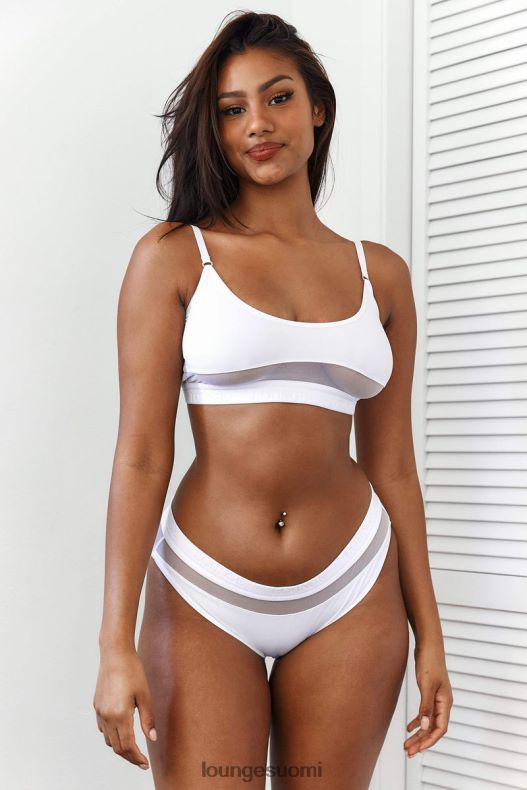 Lounge verkkorintaliivit & stringit/housut valkoinen alusvaatteet naiset D46R26185