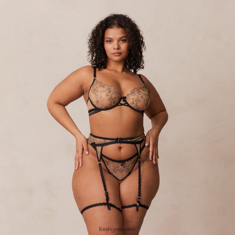 Lounge Catherine intiimi setti musta alusvaatteet naiset D46R26321