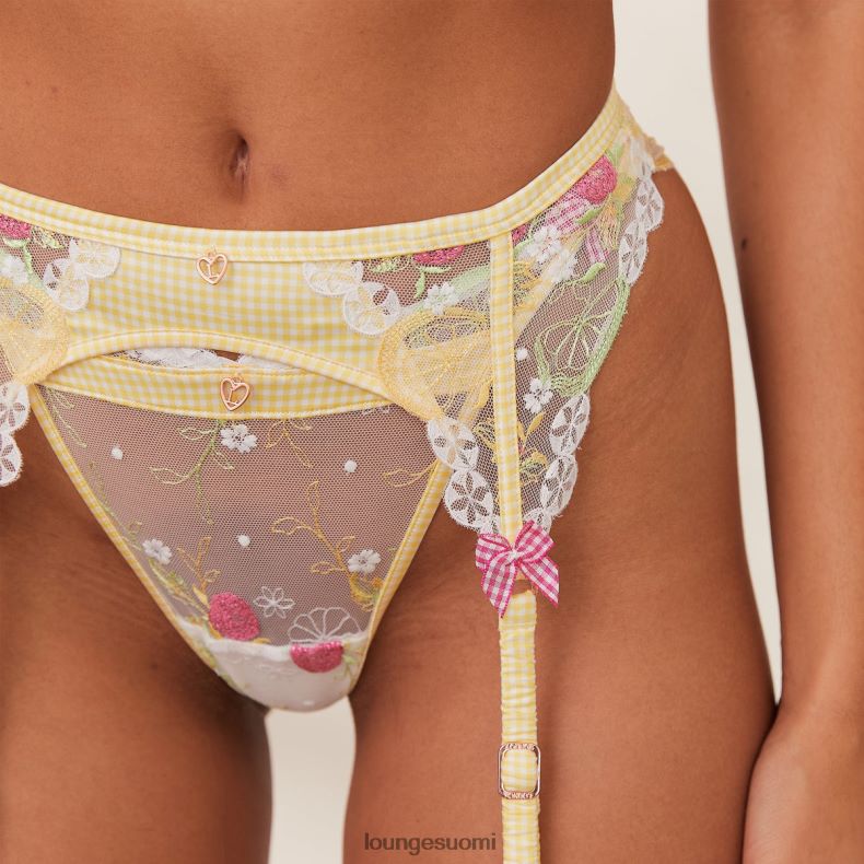 Lounge adelina intiimi setti keltainen alusvaatteet naiset D46R26354
